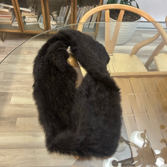 Authentic Angora Rabbit Fur Scarf - Picture 2 of 6